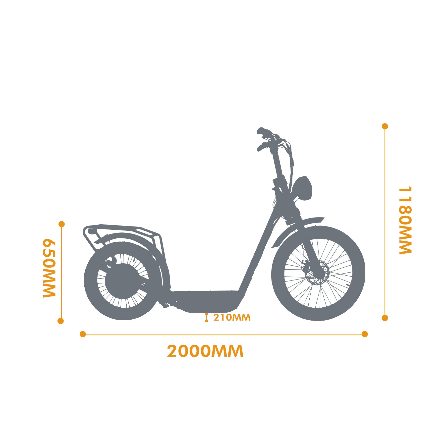 Eunorau Jumbo Electric Scooter - Top Speed 21mph