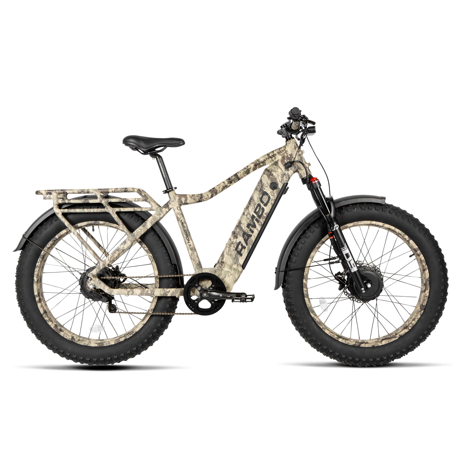 Rambo Megatron 3.0 All-Wheel Drive Electric Bike - Top Speed 36mph